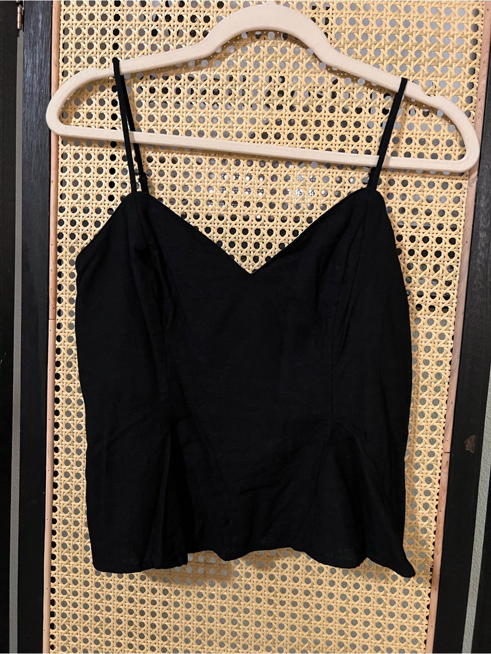 Express Peplum Pleated V-Neck Cami
